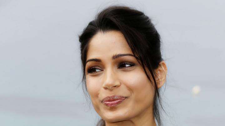 Freida Pinto Looking Side At Desert Dancer Photocall